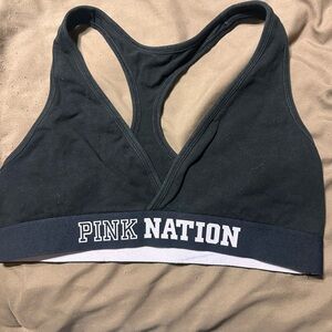 PINK Victoria's Secret Black Sports Bra